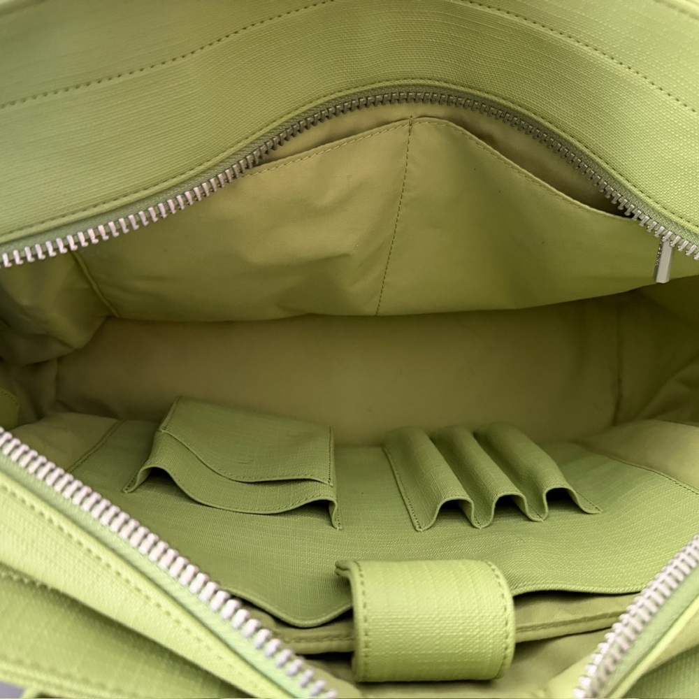 Dagne Dover Signature Legend Tote Bag in Lime *Discontinued* - Picture 3 of 3